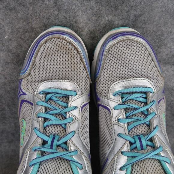 Fila Shoes Womens 8.5 Athletic Trainers Running Active Comfort Walking Grey Blue - Picture 7 of 12